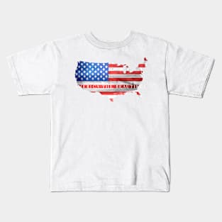 America the Beautiful Distressed Flag Kids T-Shirt